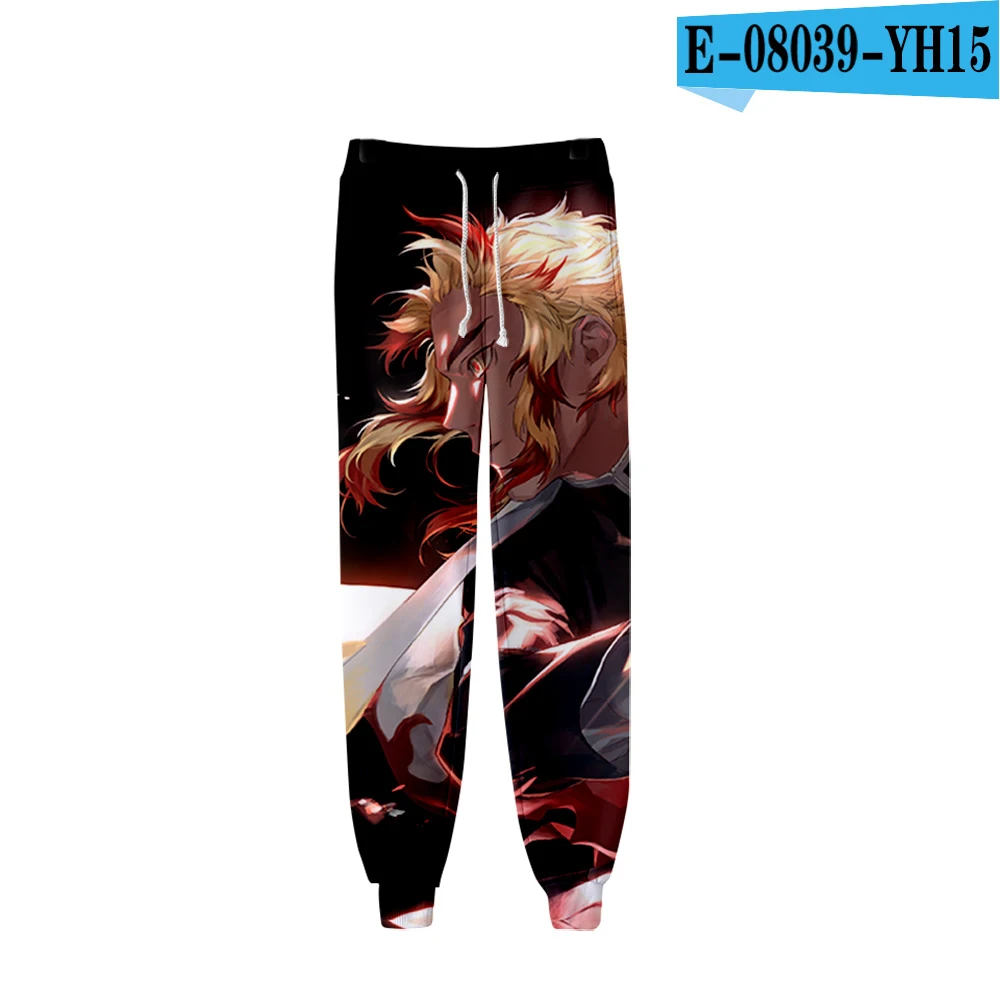 3D pants Популярные Ghost Blade Demon Slayer 3D Повседневные осенние и зимние удобные спортивные штаны для мужчин и женщин модные новые полосатые брюки - Цвет: 3D pants