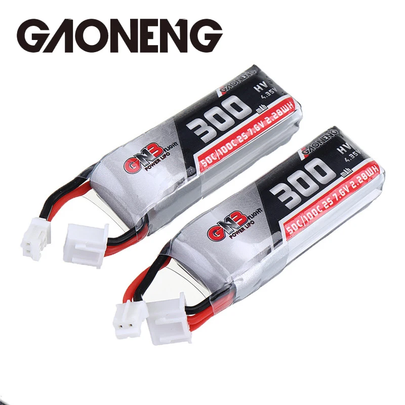 2 PCS Gaoneng GNB 7.6V 300MAH 50C 2S HV 4.35V PH2.0 Lipo Battery for Emax TinyhawkS FPV Racing Drone DIY Accessories Spare Parts | Игрушки и