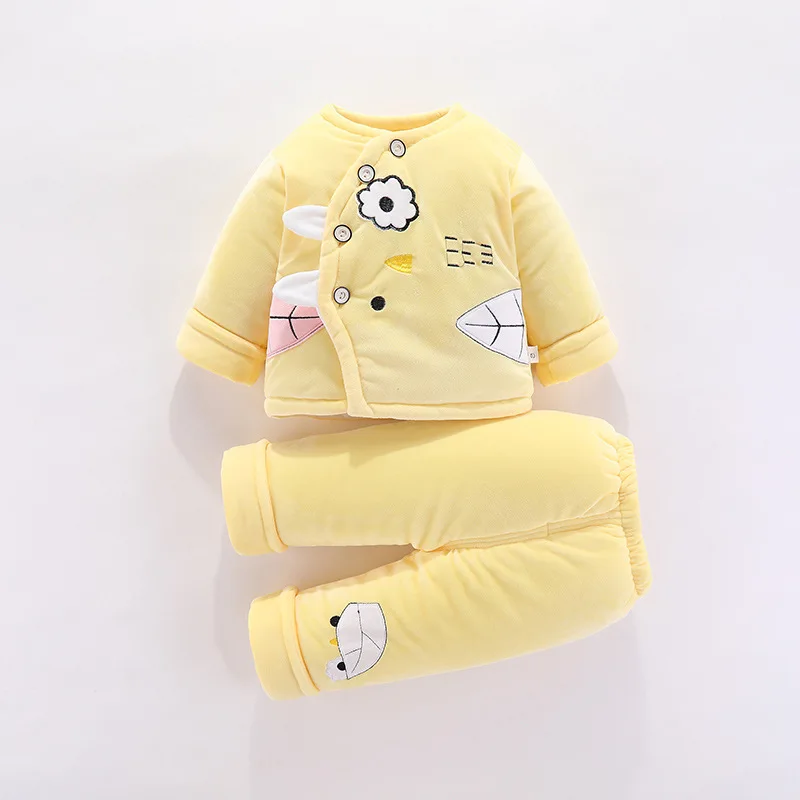 yellow flower Зимняя одежда для малышей; детский зимний комбинезон; хлопковое пальто; куртка; детская одежда; пуховик для младенцев; теплая верхняя одежда для новорожденных мальчиков и девочек - Цвет: yellow flower