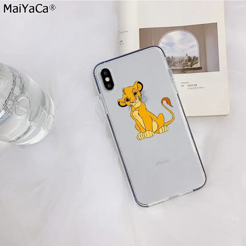 MaiYaCa Король Лев Лучший Прозрачный чехол для телефона для Apple iphone 11 pro 8 7 66S Plus X XS MAX 5S SE XR Чехол для мобильного телефона s