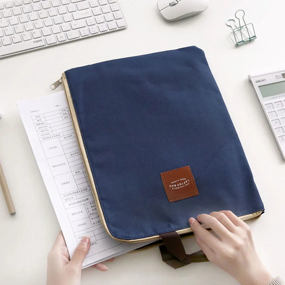 Bags Briefcase Zipper Muiti-Function Bag Oxford Canvas Handheld Holder Bag