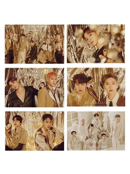 

29 Pcs/Set MONSTA X Album FANTASIA X Sticky Photo Cards Photo Shoot New Fashion Crystal Card Stickers