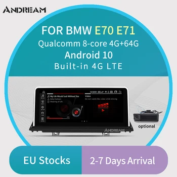 

10.25" 8-Core Android 10 4G +64G Car multimedia DVD interface for BMW X5 E70 X6 E71 GPS Navigation Support CCC CIC