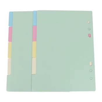 

Tab Dividers 6-Holes Creative 5 Colors Colorful Index Divider for Planner Ring Binders