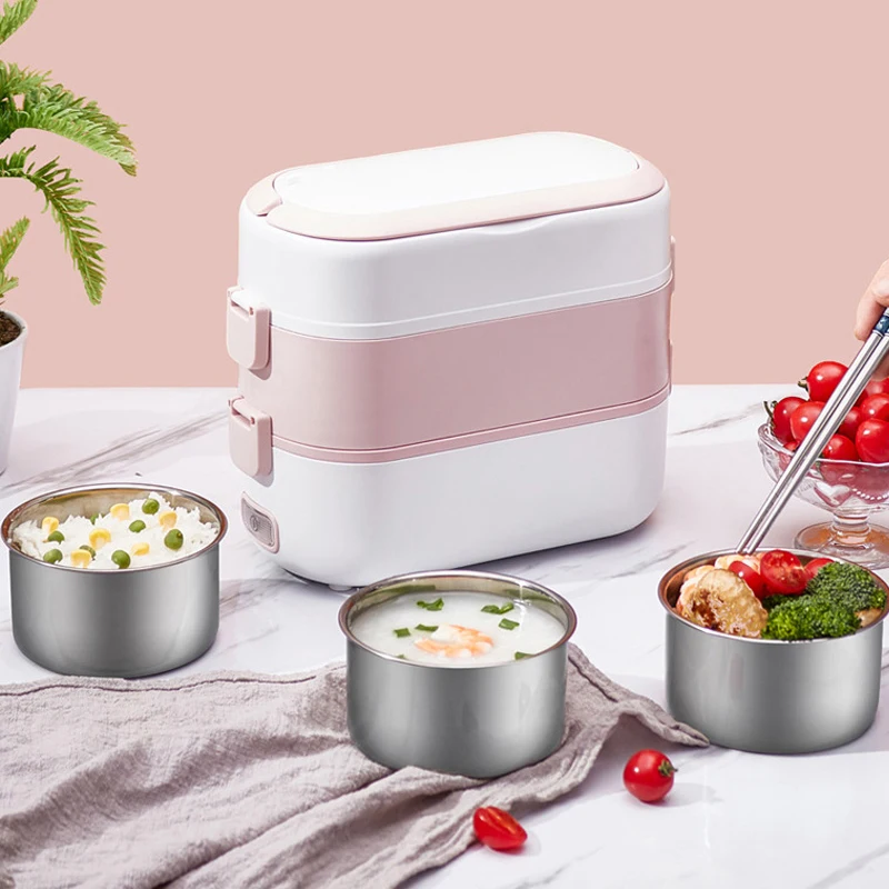 

Electric Microwave Heating Lunch Box Food Storage Container Portable Electric Lubch-box Heating Insulation Microwave Bento Box