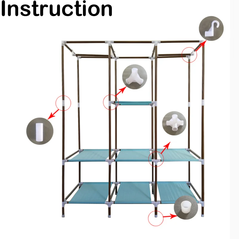 Wardrobe closet fittings-instruction-1