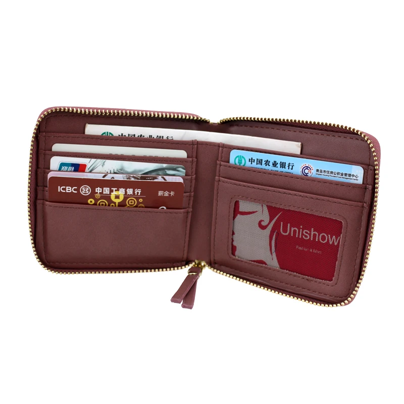 Square Small Women Wallet Pu Leather Female Purse 2024 Brand Designer Lady Wallet Short Girl Purse Zipper Card Holders 6