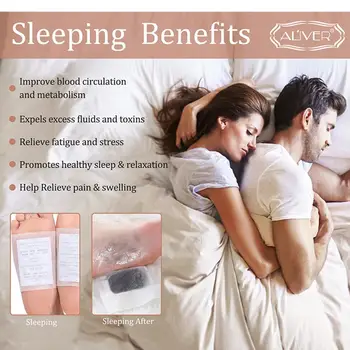 

10 pcs Slimming Foot Patches Detox Foot Patch with Cloth Pad Slimmig Sleep Skin Toxin Help Herbal Adhesive Foot Sticky Care P0L1