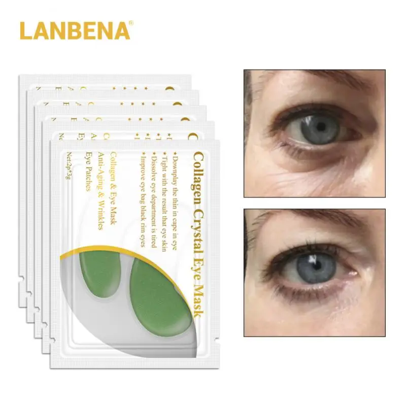 LANBENA 6/1 пара прозрачная коллагеновая маска для глаз гелевые патчи против морщин и