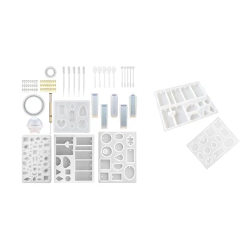 

2 Pack Resin Casting Molds, Silicone Resin Jewelry Molds Making & 12 Pack Jewelry Casting Molds Silicone Jewelry Molds