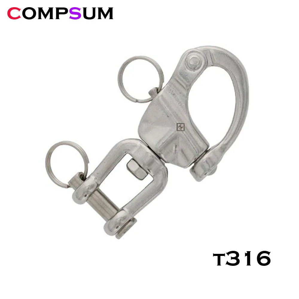 T316 Stainless Steel Swivel Shackle Quick Release Boat Anchor Chain Eye