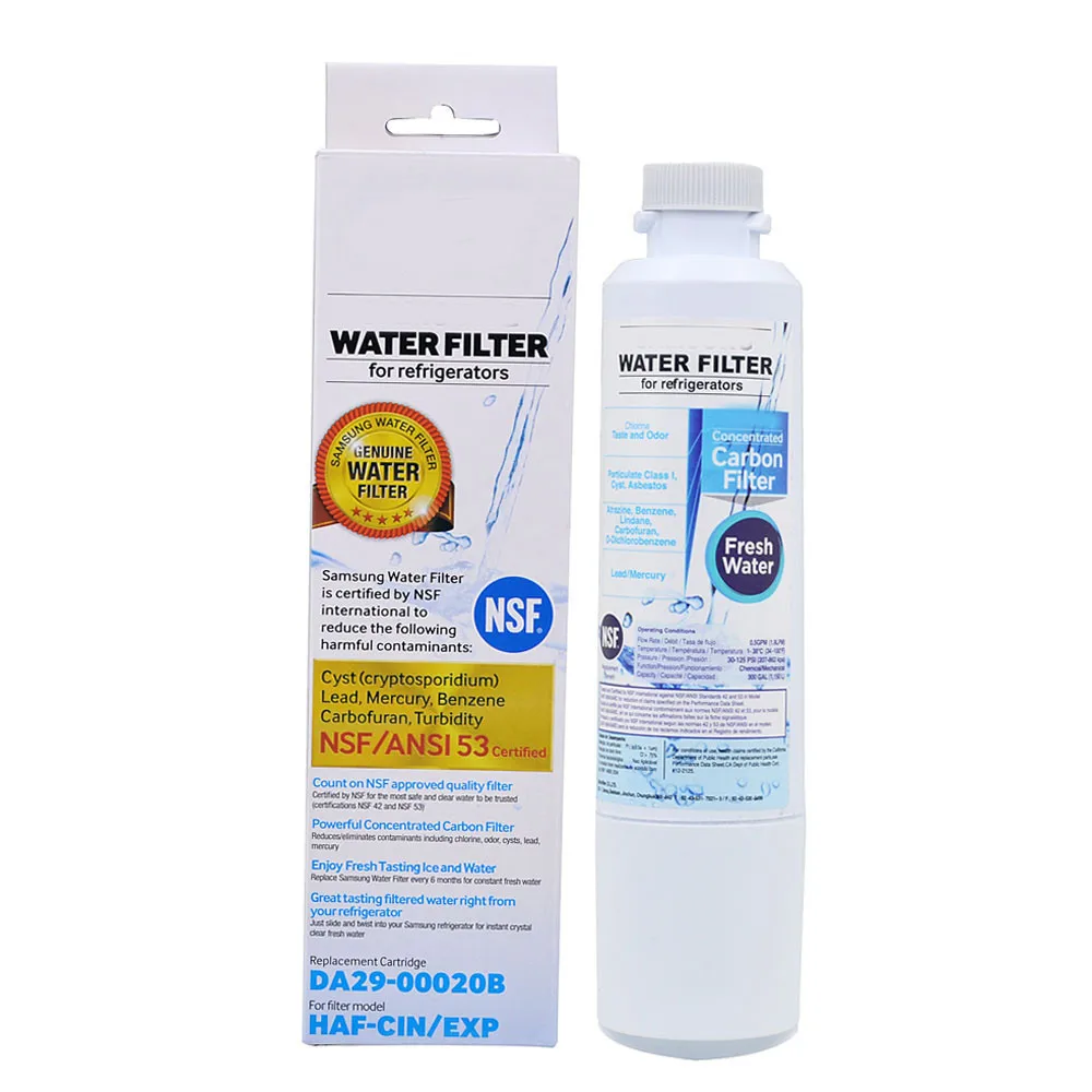 Refrigerator Water Filter, Replacement for Samsung DA2900020A/B, HAF