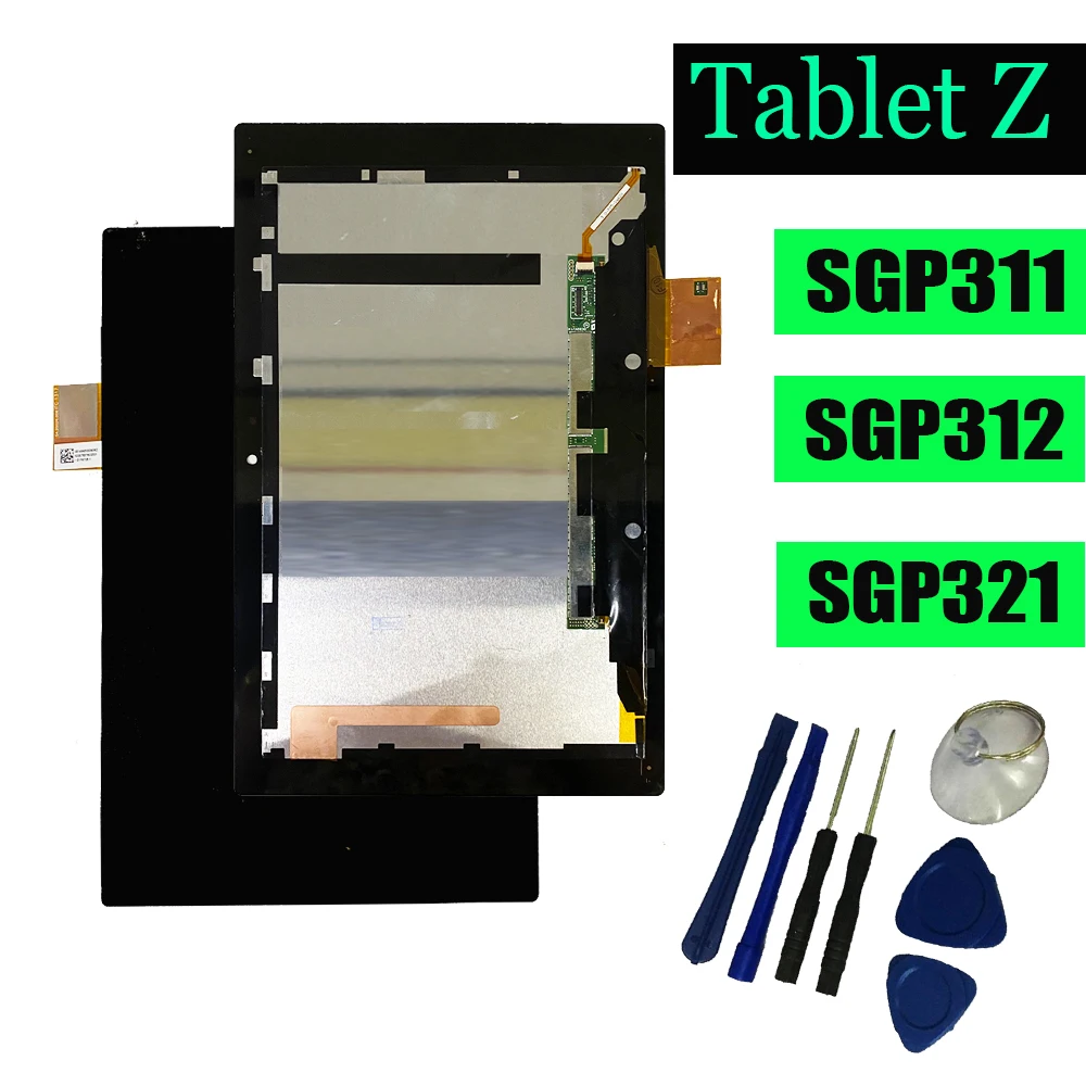 Pantalla LCD de 10,1 pulgadas para sony Tablet Xperia Z SGP311 SGP312 SGP321, repuesto de Digitalizador de pantalla táctil y herramientas