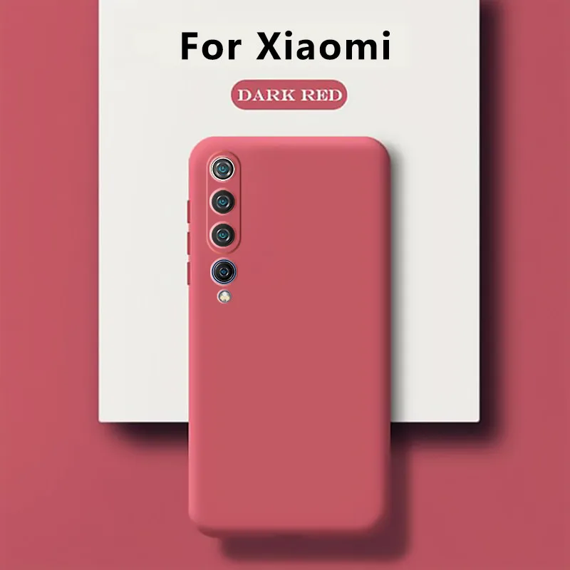 glass flip cover mi 10 pro mi10 mi 10Pro 5g Case Liquid Silicone Shockproof Soft Camera Protection Full Cover For Xiaomi mi 10 pro mi10 mi 10Pro waterproof phone bag Cases & Covers