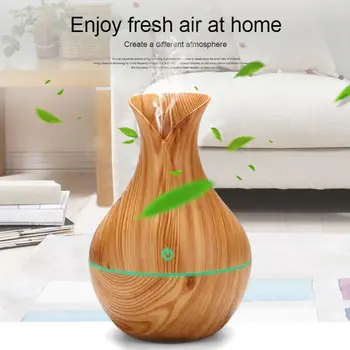 

130ML USB Electric Aroma Air Diffuser Wood Ultrasonic Air Humidifier Essential Oil Aromatherapy Cool Mist Maker For Home
