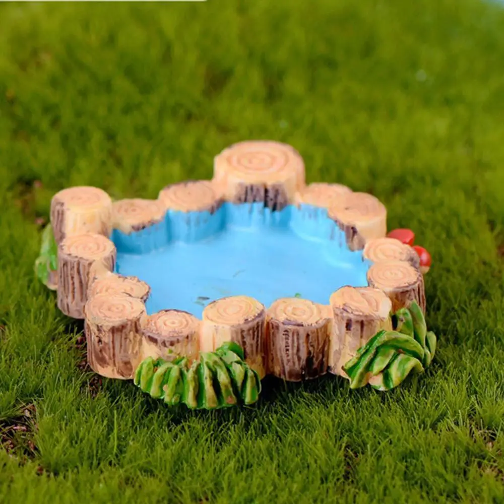 DIY Миниатюрный мини бассейн для воды Сказочный Сад газон украшение горного