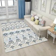 Домашний Декоративный Ковер/морской синий fiord утолщенный ткацкий коврик для дома, большой размер художественный офисный ковер, синий прикроватный коврик