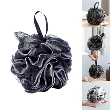 

1 Pcs Black Large Adult Bath Ball Shower Sponge Exfoliating Mesh Brush Clean Black Bubble Rubbing Body Wash Ball Child Shower