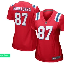Женский размер S-XXL, стилизованный, Новая Англия Rob Gronkowski Джерси