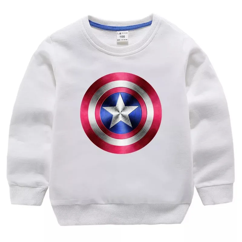 Осенние Новые Топы одежда для мальчиков толстовка с капюшоном Marvel Мстители