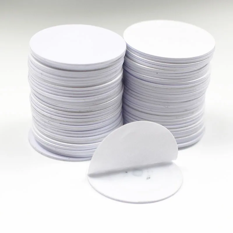 

5pcs/Lot 125KHZ TK4100 EM4100 RFID Coin ID Card Adhensive Sticker Read Only Diameter 25mm for Access Control