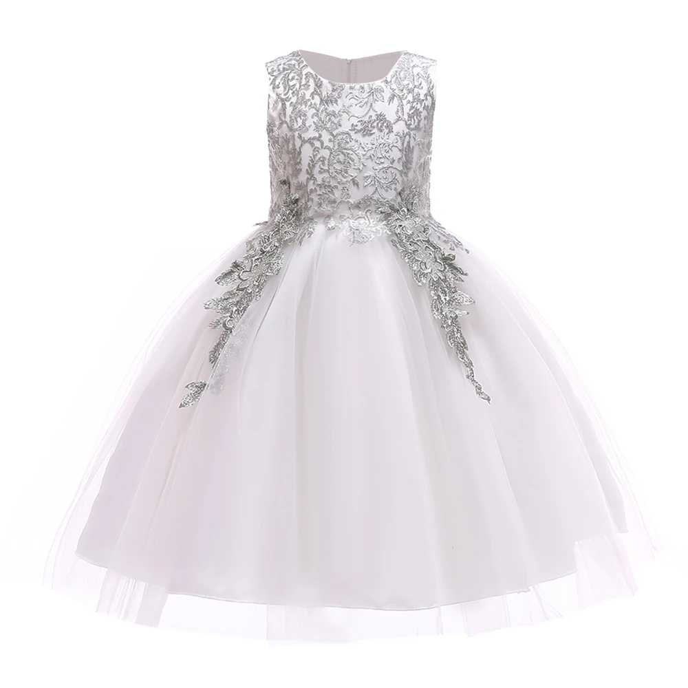 Рождественское платье принцессы с золотыми цветами для девочек; Летние свадебные платья Tutu для девочек; Детский костюм; дизайн для вечеринки