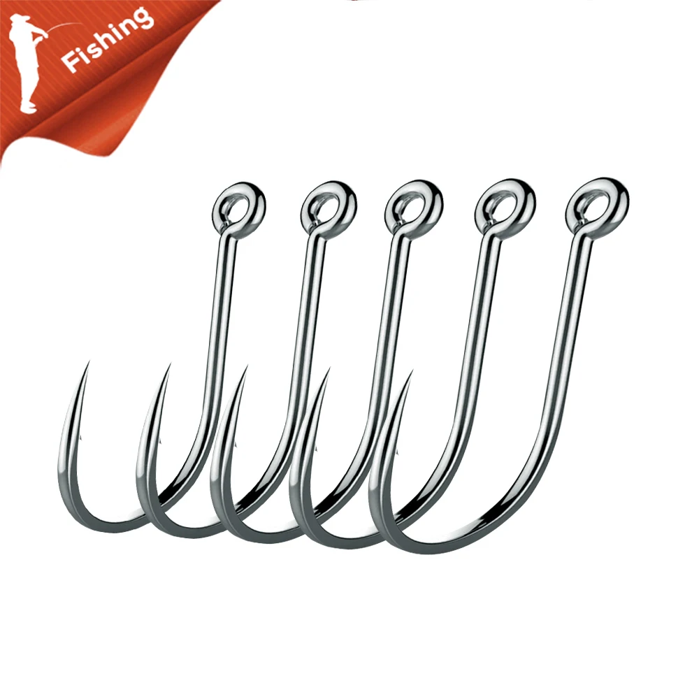 

50pcs Fishing Hooks Set Barbed Single Circle Carp Hook High Carbon Steel Sea Fishinhook Fly Fishing Accessories Tackle