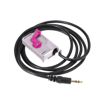 

Car Aux in RNS-E Navigation Plug Male 3.5mm Jack Audio Wire Cable 32Pin For Audi