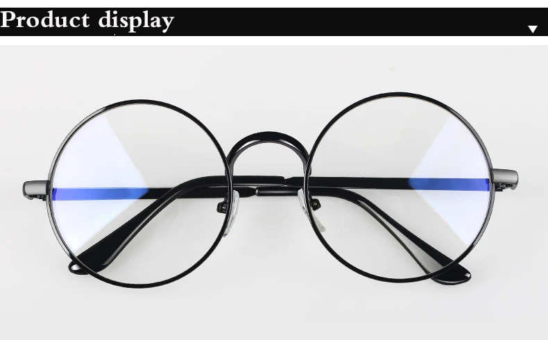 Metal round glasses anti blue light retro college female glasses Computer glasses gaming men's glasses transparent lenses blue filter glasses