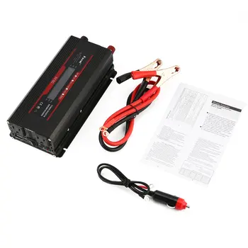 

New Universal Short Circuit Overload Protection Car Solar Power Inverter DC 12/24V to AC 220V Modified Sine Wave Converter