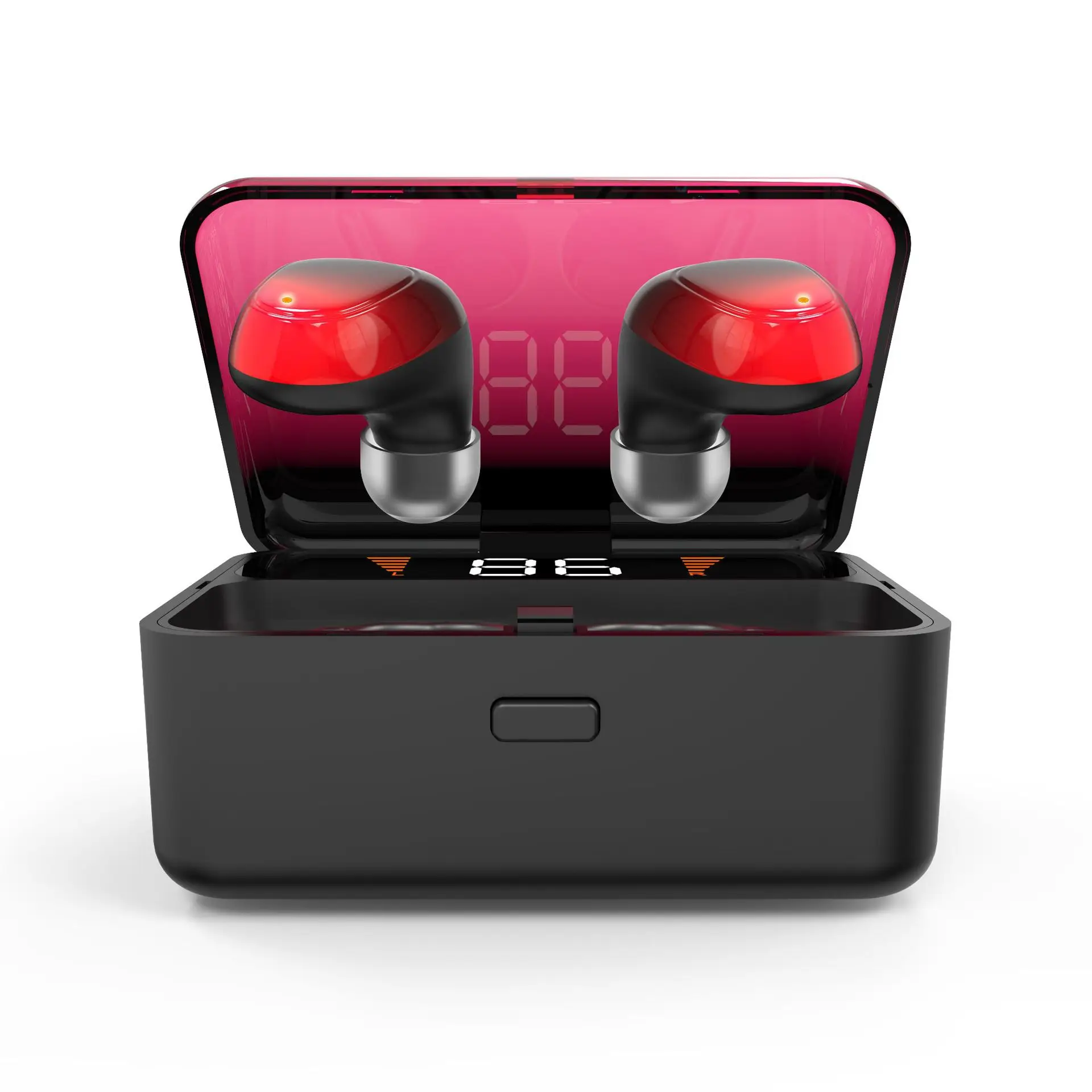 Bluetooth 5,0 беспроводные наушники Touch True стерео гарнитура-вкладыши Встроенный микрофон гарнитура Премиум звук глубокий бас forSport - Цвет: Red Color