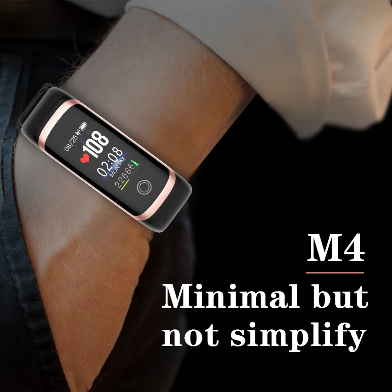 Спортивные фитнес часы Wearpai M4 Смарт с монитором сердечного ритма браслет