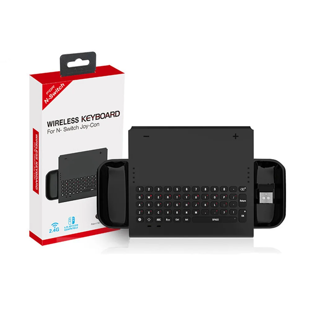 2 4g Беспроводная клавиатура перезаряжаемая портативная с подставкой для Nintendo Switch
