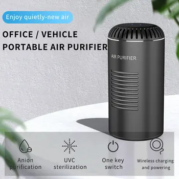 

Home Office Household Cleaning HEPA Filter Bedroom Fresher Modern Negative Ions Wireless Charging Car Air Purifier Electric