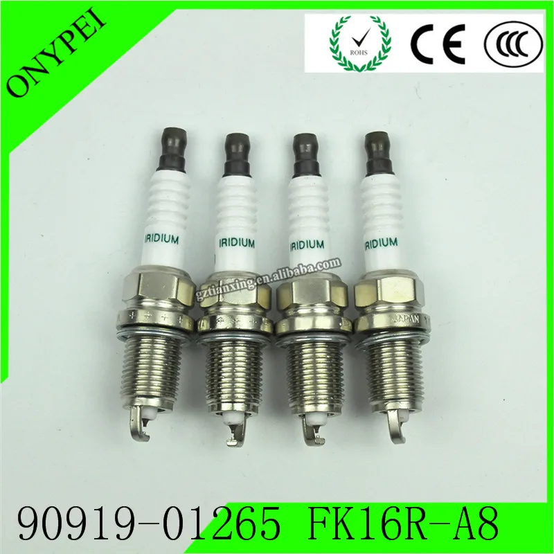 4 шт. 90919-01265 FK16R-A8 3485 двойная иридиевая Свеча зажигания для Toyota Prius C 1.5L 12-19 9091901265 FK16RA8