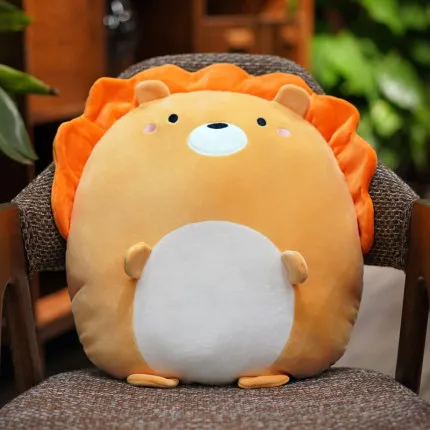 lion Кэндис Го плюшевая игрушка мягкая кукла мультфильм животное лев панда динозавр Пингвин Омар подушка в форме Кита Подушка перед сном друг 1 шт - Цвет: lion