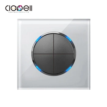 

Start Stop Button Wall Light Lighting 4gang Light Switch Backlit Pc Push Button 220v Glass Switches Panel Home 1 Year One Gang