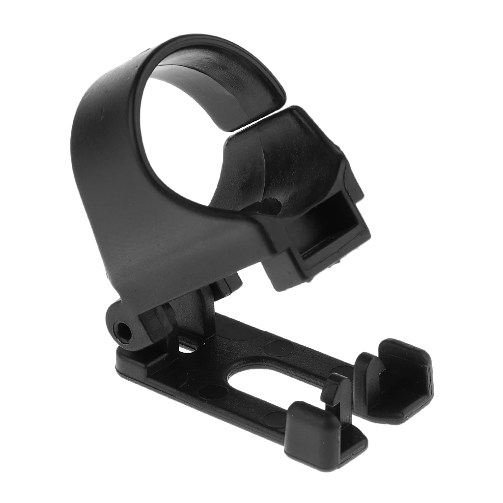 1 Pair Scuba Dive Universal Plastic Clip Snorkel Keeper Tube Holder - Black - Durability & Lightweight & Portable