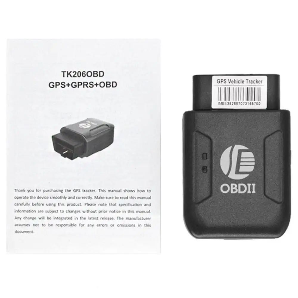  TK206 OBD2 GPS GPRS Echtzeit Tracker Auto Vehicle Tracking System Mit Geofence Schützen Vibration H
