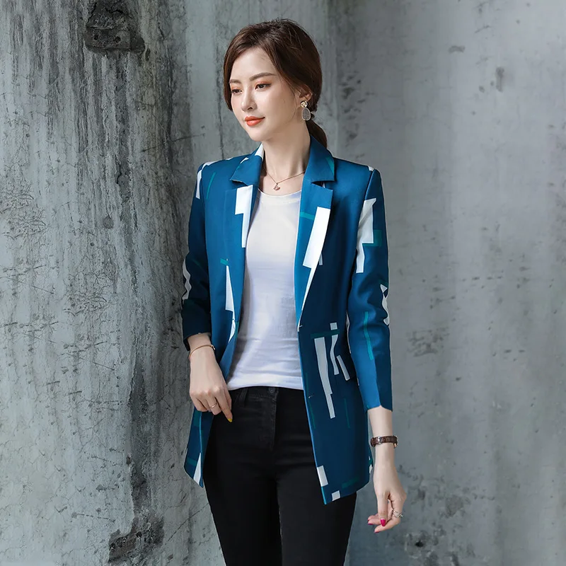 

Mixed Colors British-Style Small Suit Autumn And Winter New Style Elegant Commuting Wear Suit Coat Fashion Ol White Collar