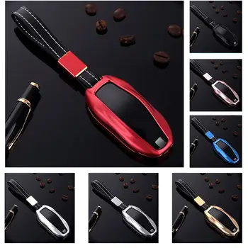 

1pcs Aluminum Alloy Car Key Case Protector Cover Remote Control Fob for Tesla Model S S 2012 2013 2014 2015-2020 Model 3 2016+