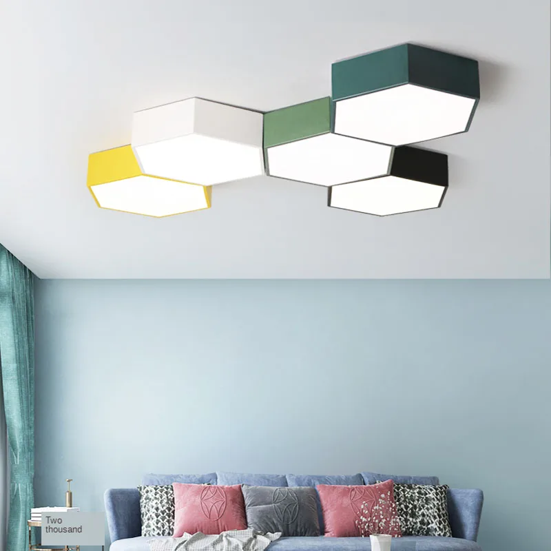 Nordic modern iron красочный DIY комбинированный светодиодный потолочный светильник