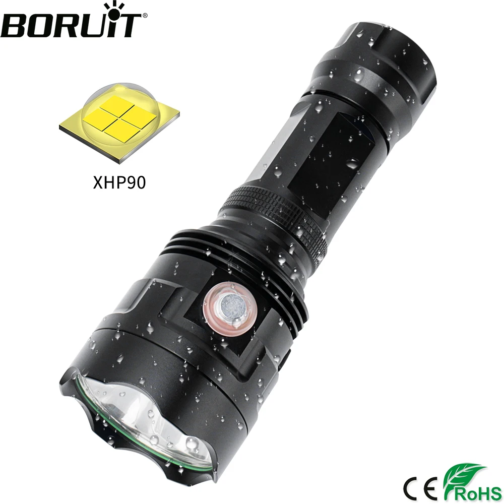 BORUiT T30 3 * XHP90 светодиодный фонарик высокой мощности 26650 лм 6 режимный фонарь