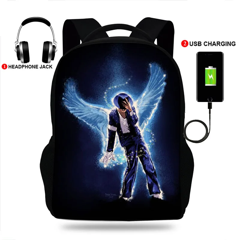 New 2020 Back to School Backpacks For Women-Men Michael Jackson Billie Jean Print School Bags Bookbag Children Mochila Escolar