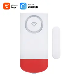 Датчик двери WiFi датчик окна двери WiFi умный детектор проникновения двери домашняя охранная сигнализация Поддержка управления мобильным