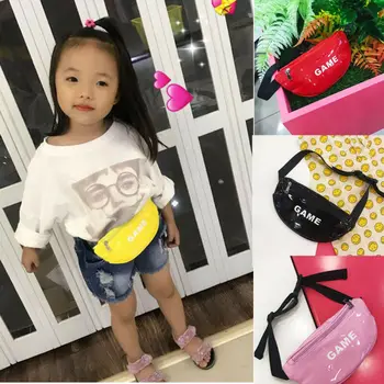 

2019 Newest Hot Toddler Baby Girls Kids GAME Printed Waist Bag Pack Outdoor Sports Pouch Belt Hip Chest Crossbody Travel Purse