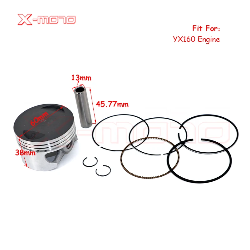 60 мм 13 комплект поршневых колец YX150 YX160 150CC 160CC 1P60FMJ 1P60FMK YinXiang ZongShen Кая Xmotos мотоцикл