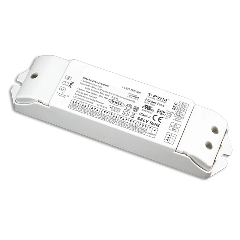 Новый дали затемняя драйвер UL сертификация AC100-240V Вход 200mA-1200mA 36 Вт Выход с