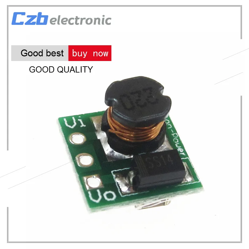 

0.8-3.3V To 3.3V DC-DC Step-Up Power Module Voltage Boost Converter Board 1V 1.2V 1.5V 1.8V 2.5V 3V to DC 3.3V