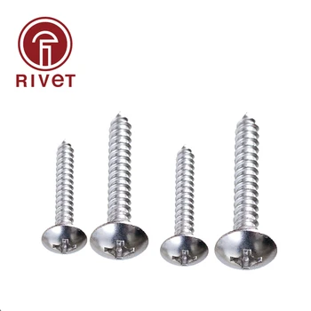

316 JISB1122T ST3.9 Truss Self Tapping Screws Big Round Screw Large Cross Recessed Mushroom Head Screw 316 Stainless Steel